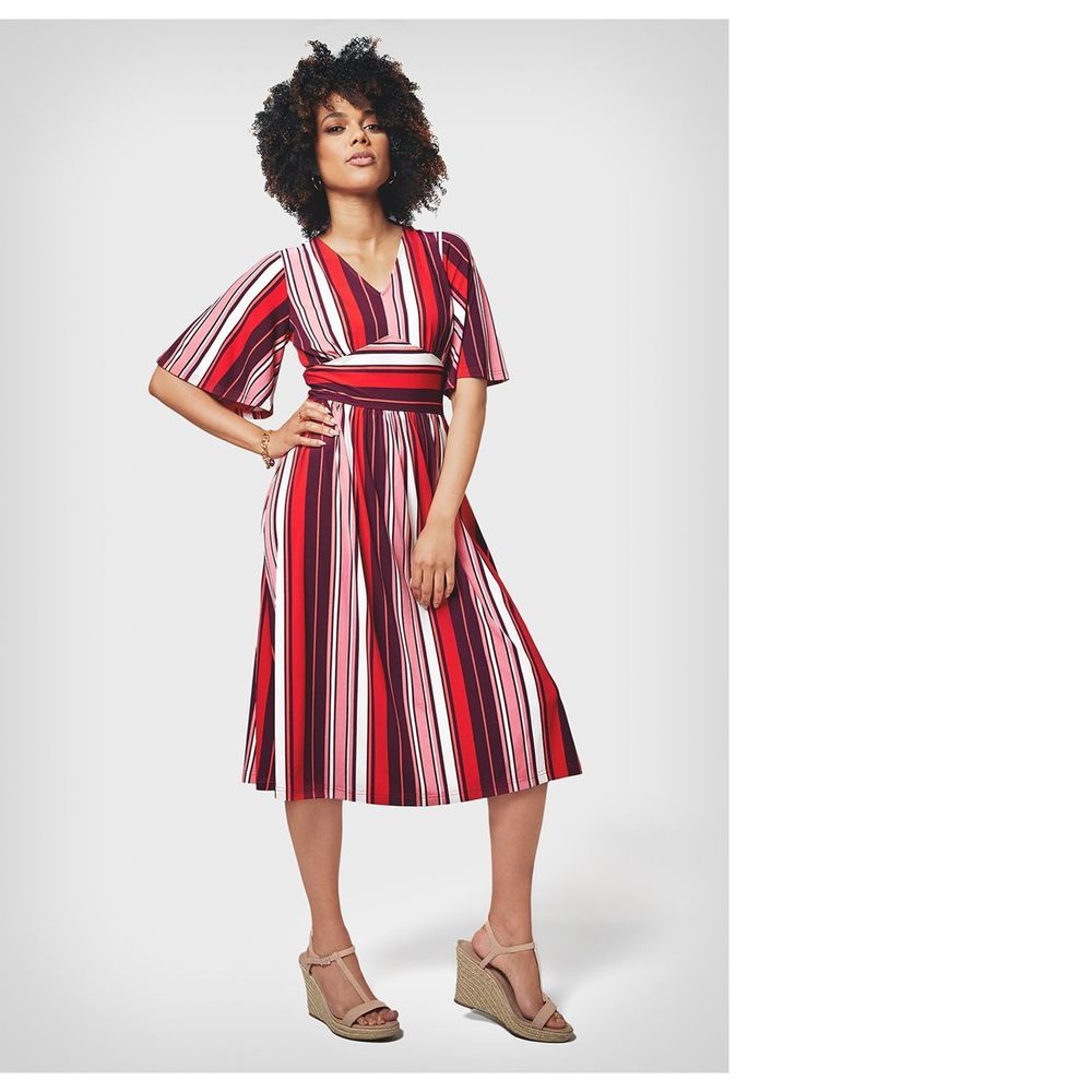 Leota Women's Zoe Dress In Stripe Paradise